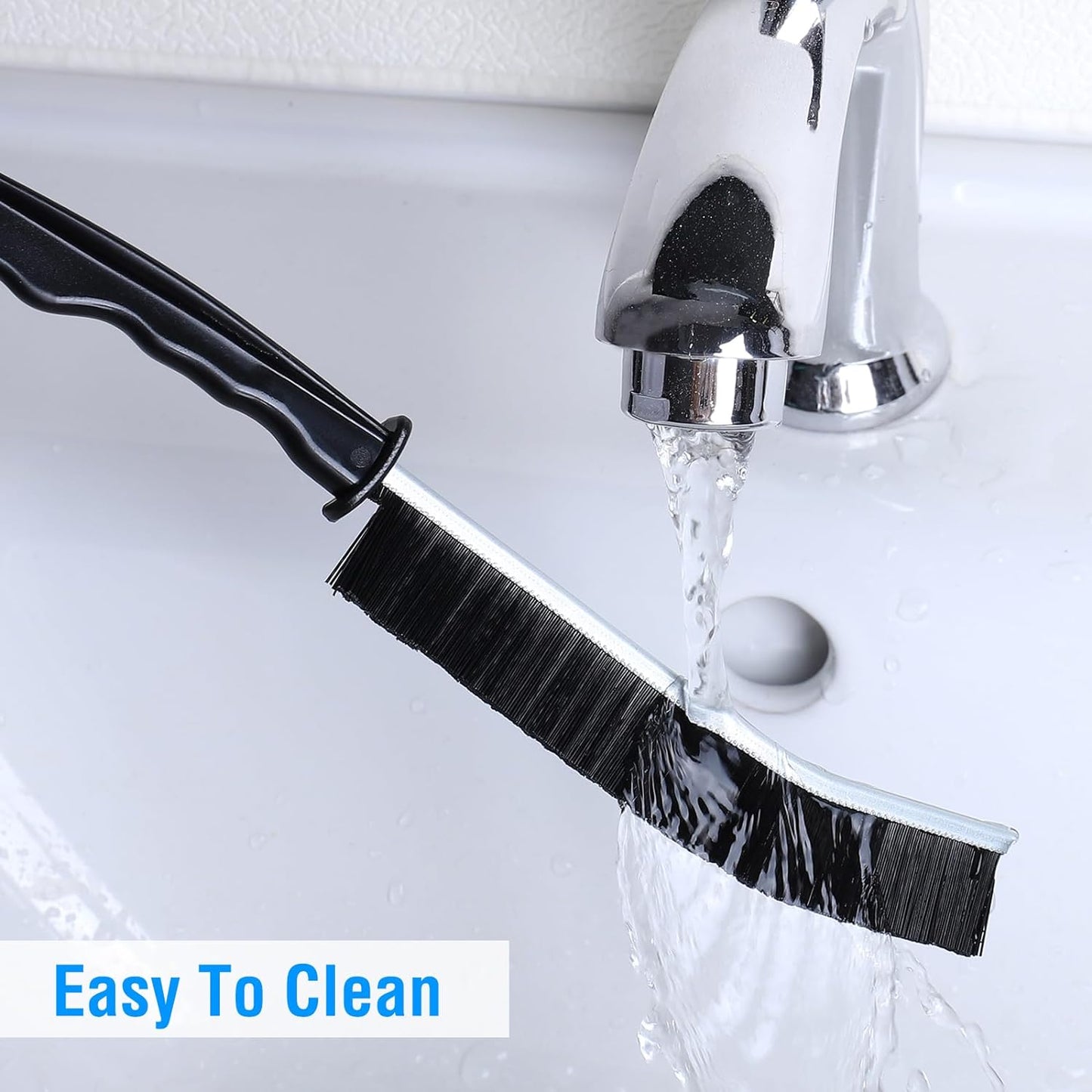 Slim Hard Bristle Crevice Cleaning Brush for Window Kitchen Bathroom